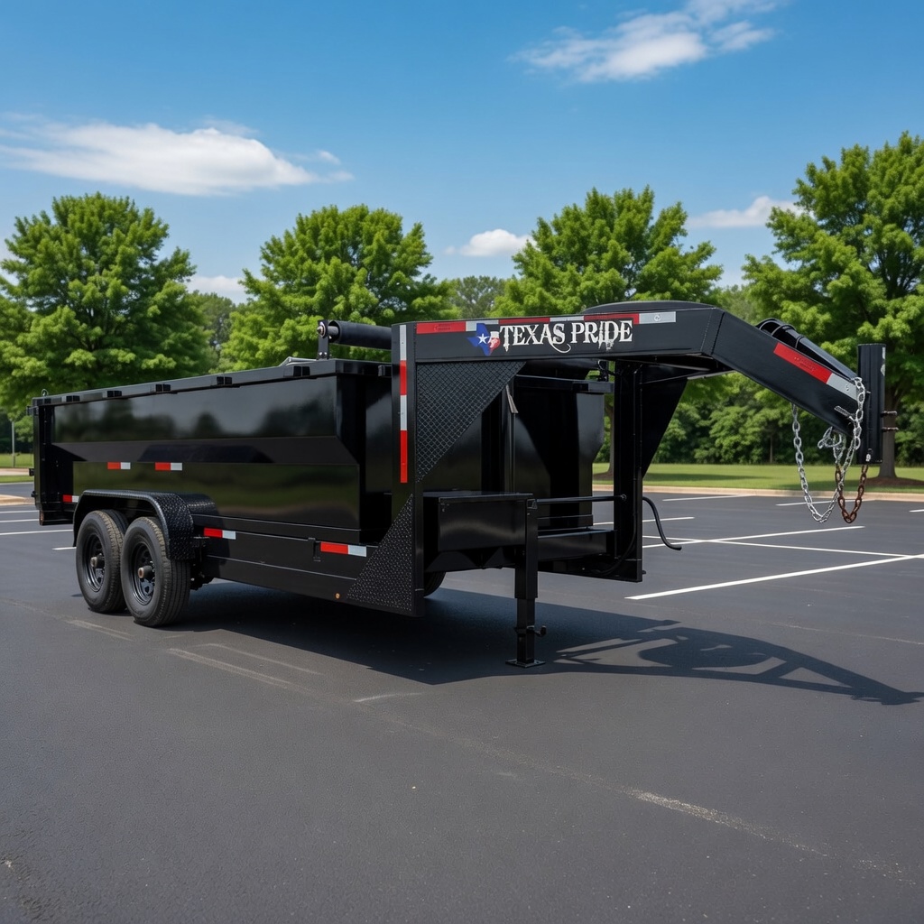 8x16 Texas Pride hydraulic dump trailer rental San Antonio TX